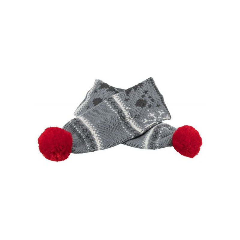 Trixie, Szalik Xmas dla psa, szaro biały - rozmiar M, 70 cm