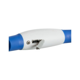 Trixie, obroża obręcz z podświetleniem , USB, S - M: 40 cm/o 8 mm, niebieska TX-12664
