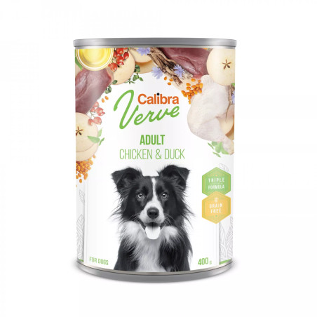 Calibra Dog Verve Adult Chicken with Duck, 400 g