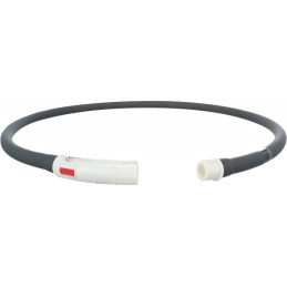 Trixie, Opaska świecąca USB, dla psa, czarna, silikon, XS–XL: 70 cm