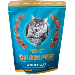 Champer, kot, kurczak z żurwainą, saszetka 85 g