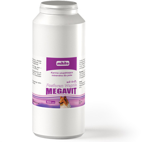 MIKITA, Fosforan Wapnia Megavit wit. A+D3 400 tabl.