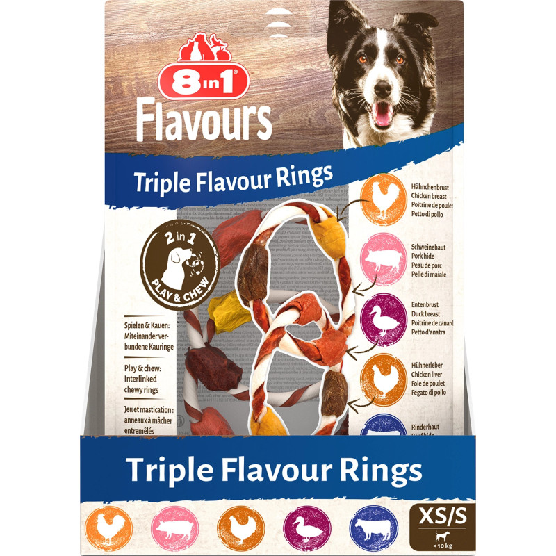 8in1 FLAVOURS Triple Flavour Rings XS/S