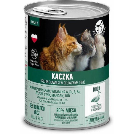 PetRepublic, Karma Dla Kota, Kawałki W Sosie Z Kaczką 400 g