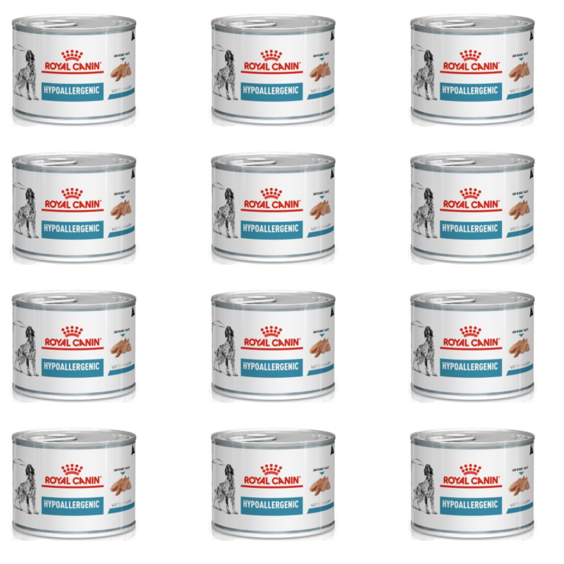 Royal Canin, Hypoallergenic, pies, 12 x 200 g