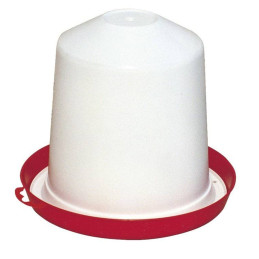 Novital, Poidło dla drobiu, 10 l, czerwono-białe