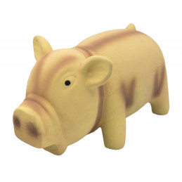 Barry King, Świnka, zabawka dla psa, latex, beżowa, z dźwiękiem, 15cm