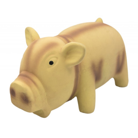 Barry King, Świnka, zabawka dla psa, latex, beżowa, z dźwiękiem, 15cm