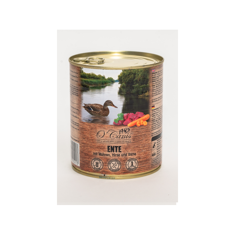 O'Canis, pies, kaczka z marchewką, puszka 800 g