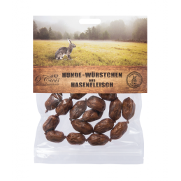 O'Canis Mini kiełbaski dla psa z zająca, 100 g