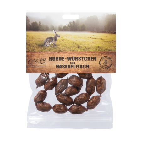 O'Canis Mini kiełbaski dla psa z zająca, 100 g
