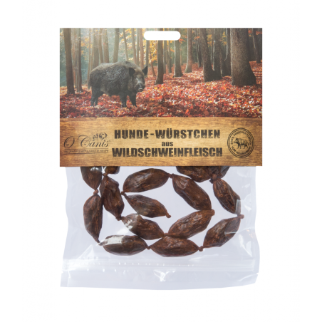 O'Canis Mini kiełbaski dla psa z dzika, 100 g
