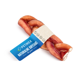 Petmex, penis wołowy, warkocz, 15 cm