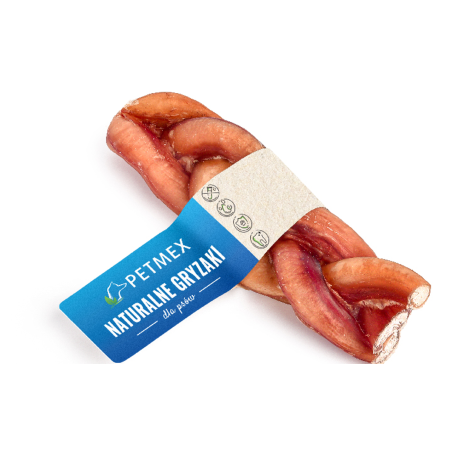 Petmex, penis wołowy, warkocz, 15 cm