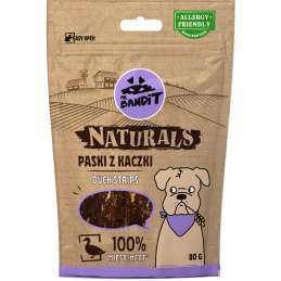 Mr. Bandit, Naturals, paski z kaczki, 80 g
