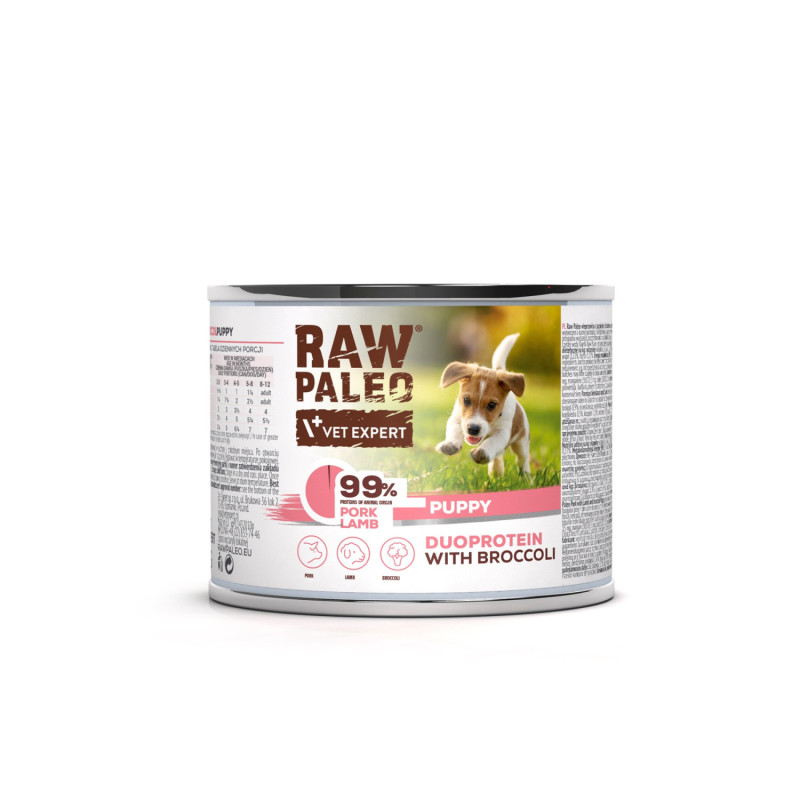 Vet Expert, Raw Paleo Pork&Lamb Puppy, 200 g