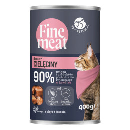 Pet Republic, FineMeat karma dla kota kawałki cielęciny w sosie 400 g