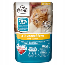 Pet Republic, Frendi Junior dla kota kawałki w sosie z kurczakiem 100 g