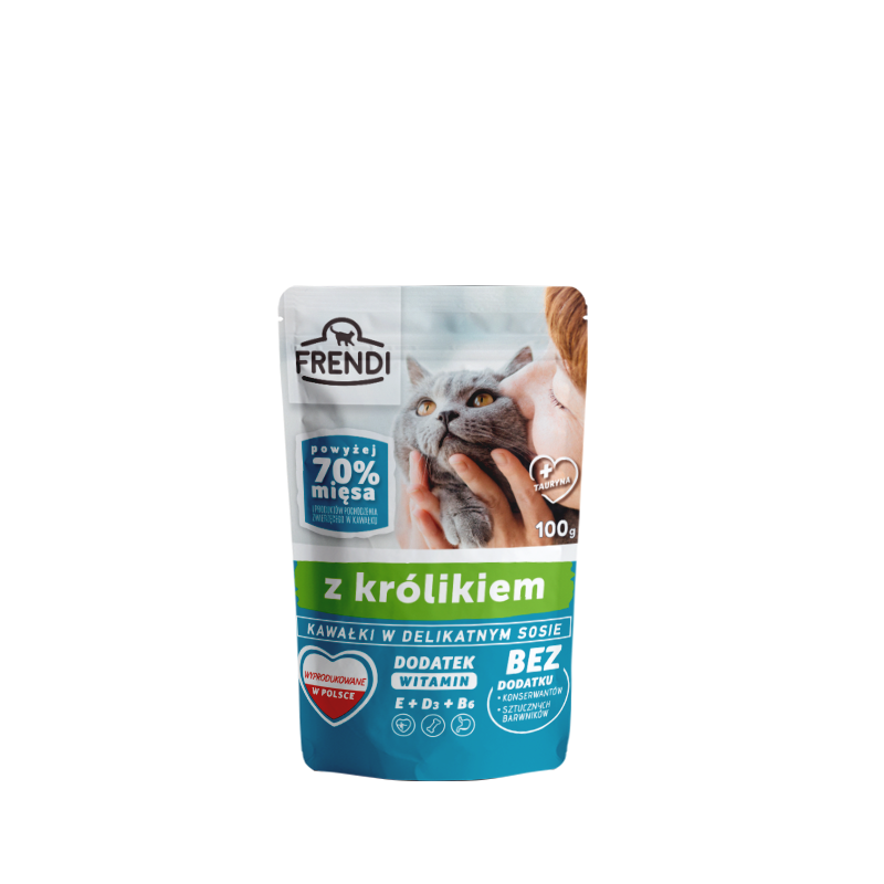 Pet Republic, FRENDI kawałki w sosie z królikiem, 100 g