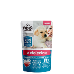 Frendi Junior kawałki w sosie z cielęciną, 100 g