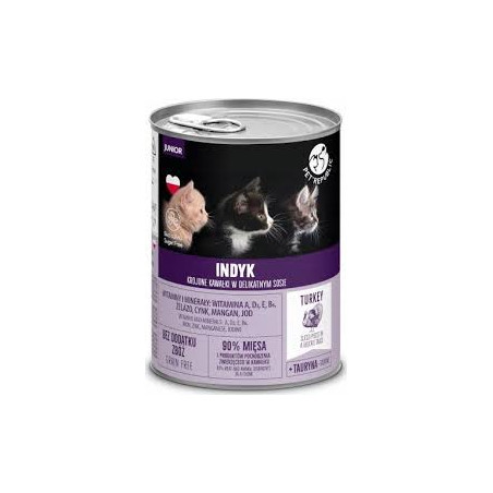 Pet Republic dla kotów JUNIOR kawałki z indykiem 400 g