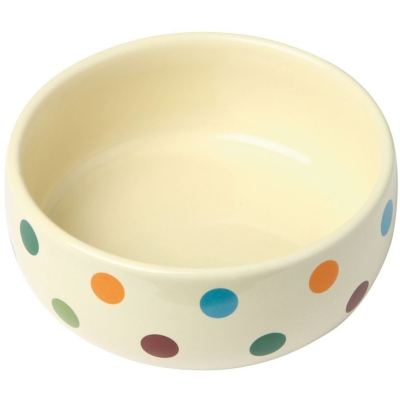 Kerbl, miska ceramiczna dla psa lub kota, Dots, 300 ml