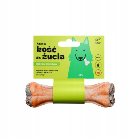 Azanki Kość do żucia M/L z insektami, jeżyną 17 cm