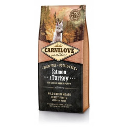 Carnilove Dog Puppy Large Breed Salmon & Turkey, 12 kg