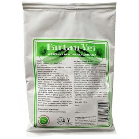 Lab V, Fartan Vet, mieszanka paszowa dla zwierząt, 100 g