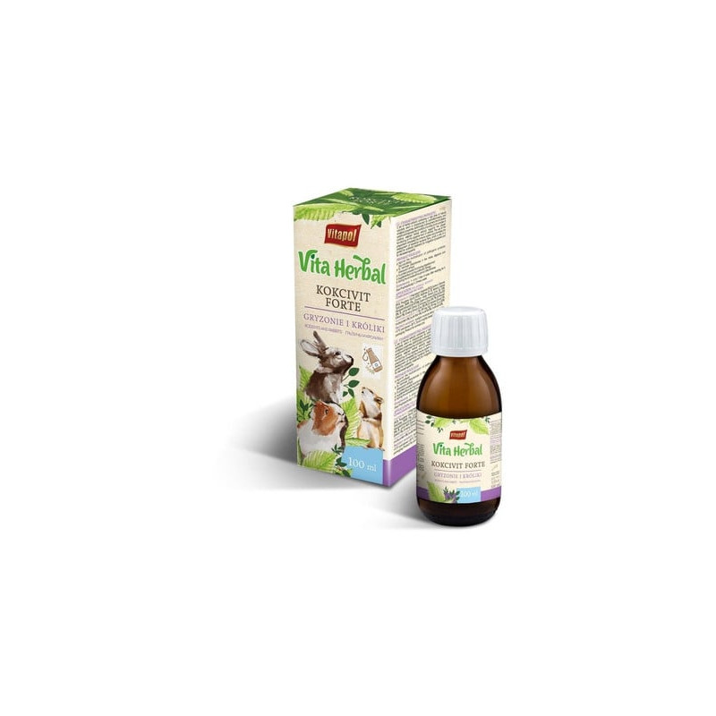 Vitapol, Vita Herbal, Kokcivit forte dla gryzoni i królików, 100ml