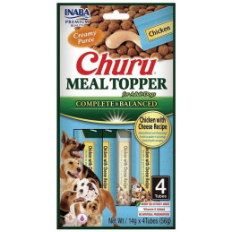 Inaba, Meal Topper dog, chicken&cheese 14gx4
