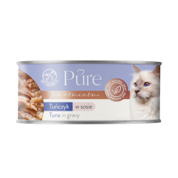 PetRepublic Pure tuńczyk w delikatnym sosie, kot, 80 g