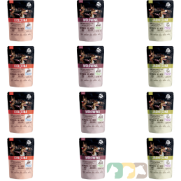 Pet Republic, zestaw saszetek, 3 smaki, dla Psa, 12 x 500 g