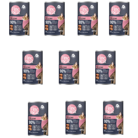 Zestaw Pet Republic, FineMeat kot, cielęcina 10 x 400 g