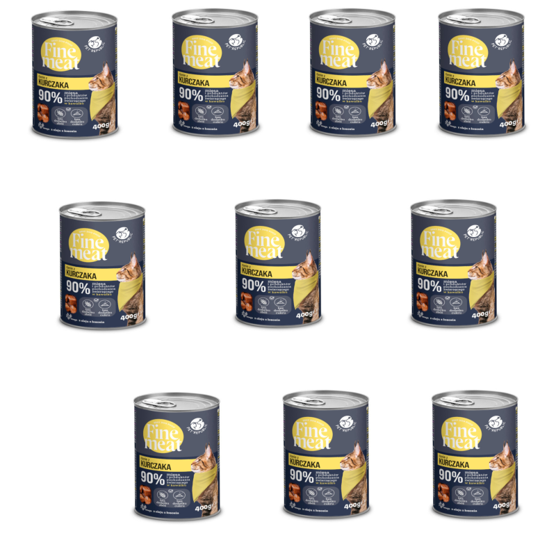 Zestaw Pet Republic, FineMeat kot, kurczak 10 x 400 g