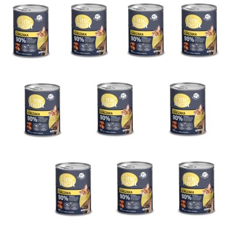 Zestaw Pet Republic, FineMeat kot, kurczak 10 x 400 g