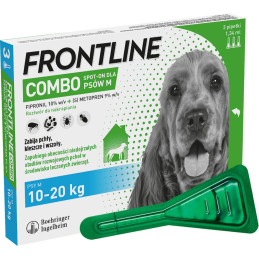 FRONTLINE COMBO psy M (10-20 kg) 3 pipety