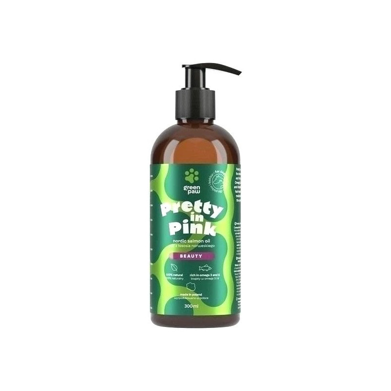 Green Paw, Pretty in Pink 300ml olej z łososia