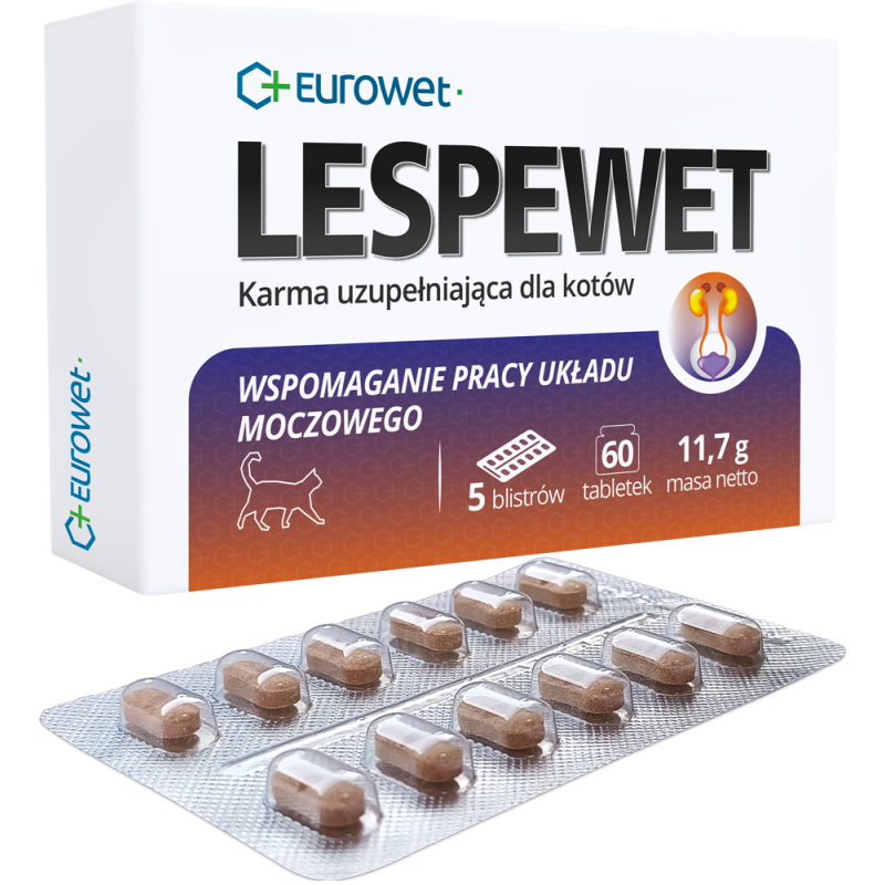 Eurowet, Lespewet, kot, 60 tabletek