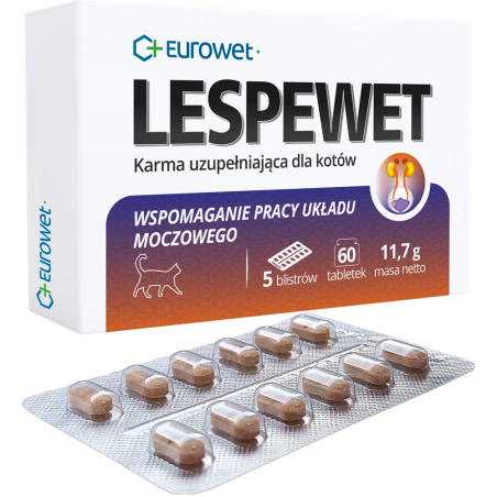Eurowet, Lespewet, kot, 60 tabletek