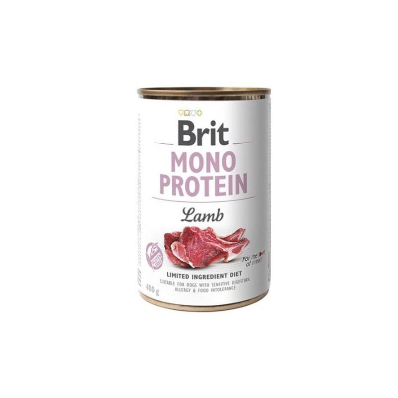 Brit, mono protein, dla psa, jagnięcina, puszka 400 g