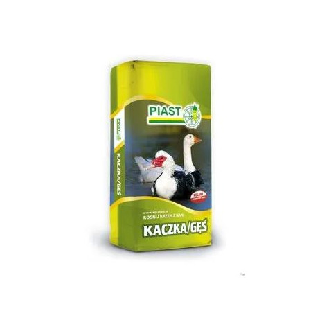 Piast, pasza Kaczka, Gęś, 2G, granulat dla drobiu wodnego od 4 tyg 25 kg