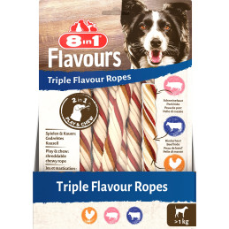 8in1 Przysmak FLAVOURS Triple Flavour Ropes