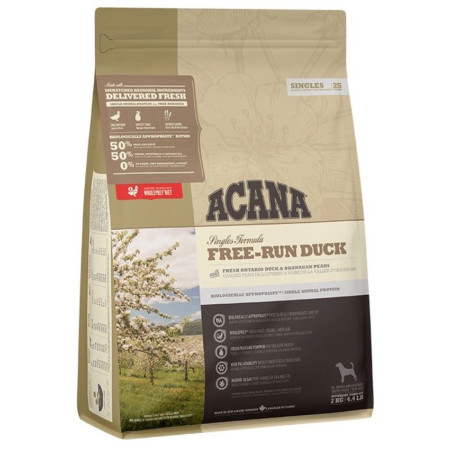 Sucha karma dla psa, Acana Free-Run Duck, 2 kg