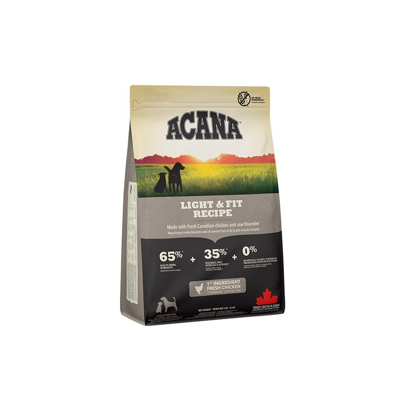 Acana Light & fit, pies, 2 kg