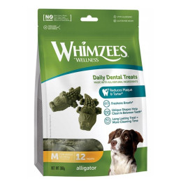 Whimzees, pies, gryzaki aligatorki, M, 12 szt