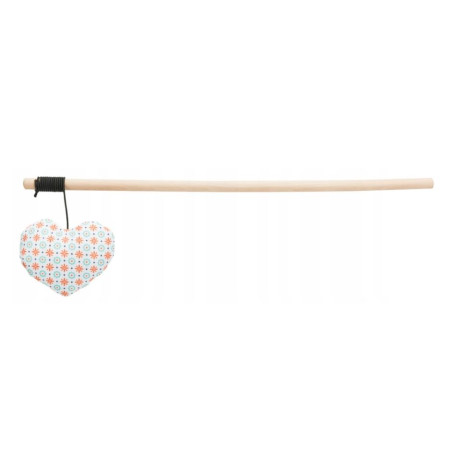 TRIXIE Wędka z sercem dla kota, 35 cm