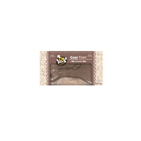 Lolo Pets, tort "LOVE" czekoladowy, 250g