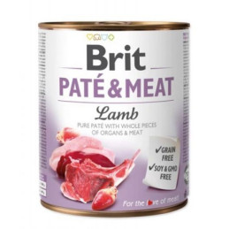 Brit, pate&meat lamb, mokra karma, pies, 800 g