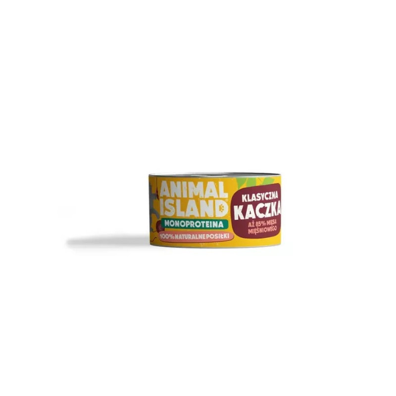 ANIMAL ISLAND DLA KOTA KACZKA MONOPROTEINA 100G MOKRA KARMA
